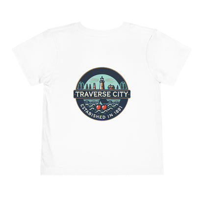 Vintage Traverse City Unisex Toddler Short Sleeve Tee