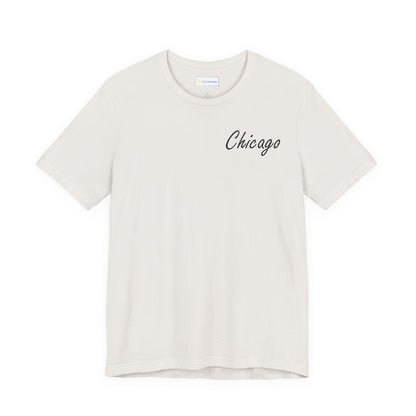 Elegant Chicago Skyline Unisex Jersey Short Sleeve Tee