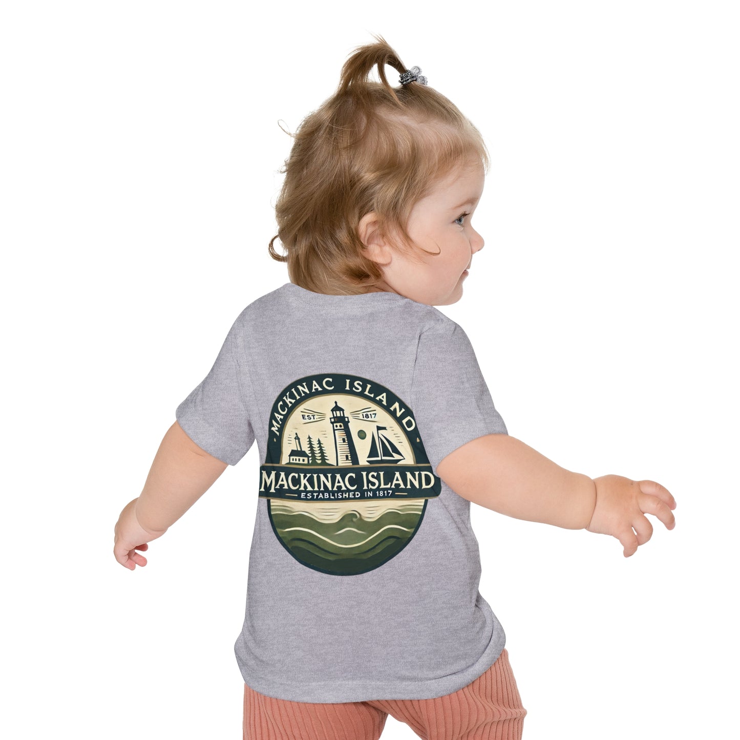 Vintage Mackinac Island Unisex Baby Short Sleeve T-Shirt