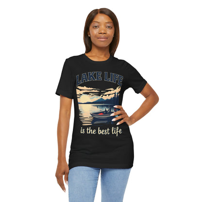 Lake Life is the Best Life Unisex Jersey Short Sleeve Tee