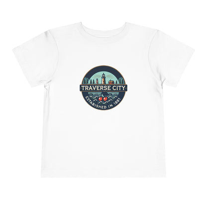 Vintage Traverse City Unisex Toddler Short Sleeve Tee