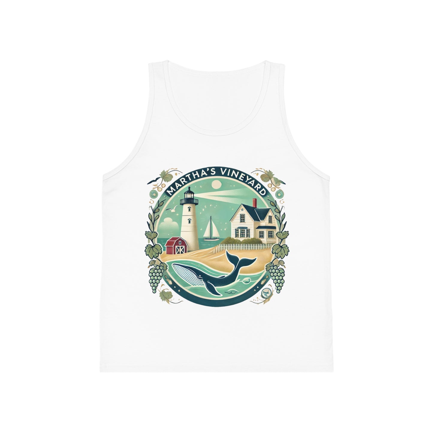 Vintage Martha's Vineyard Unisex Kids Jersey Tank Top