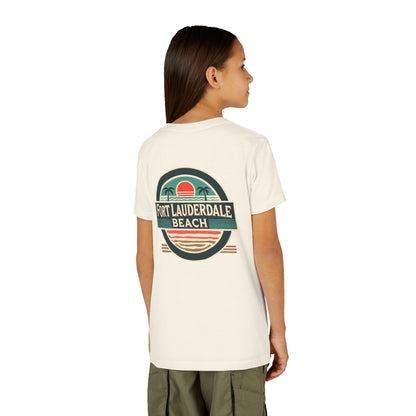 Vintage Fort Lauderdale Unisex Youth Short Sleeve Tee