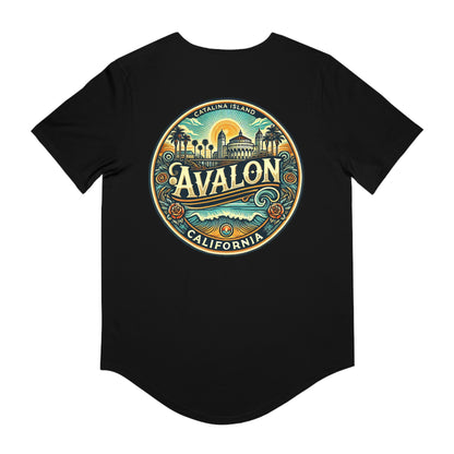 Elegant Avalon Men's Jersey Curved Hem Tee