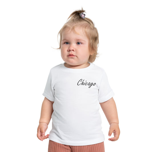 Elegant Chicago Skyline Unisex Baby Short Sleeve T-Shirt