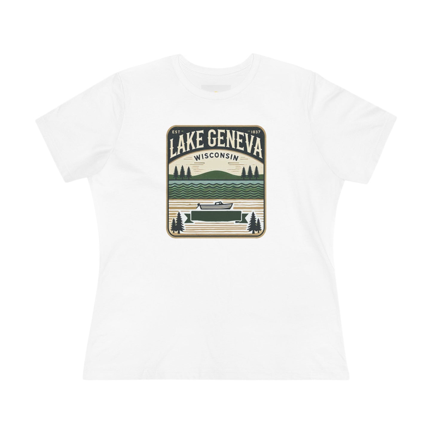 Vintage Lake Geneva Women's Cotton Tee