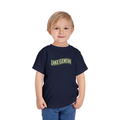 Retro Lake Geneva Unisex Toddler Short Sleeve Tee