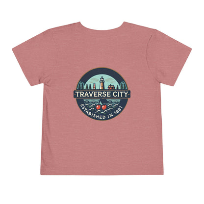 Vintage Traverse City Unisex Toddler Short Sleeve Tee
