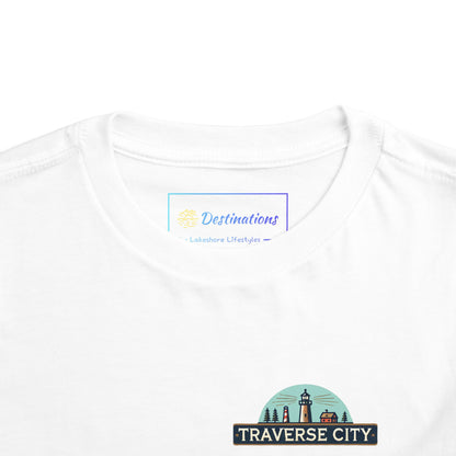 Vintage Traverse City Unisex Toddler Short Sleeve Tee