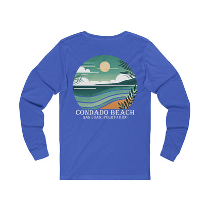 Coastal Vibes Condado Beach Unisex Jersey Long Sleeve Tee