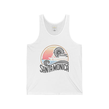 Vibrant Santa Monica Unisex Jersey Tank