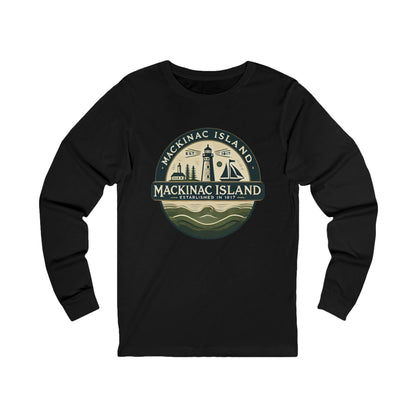 Vintage Mackinac Island Unisex Jersey Long Sleeve Tee