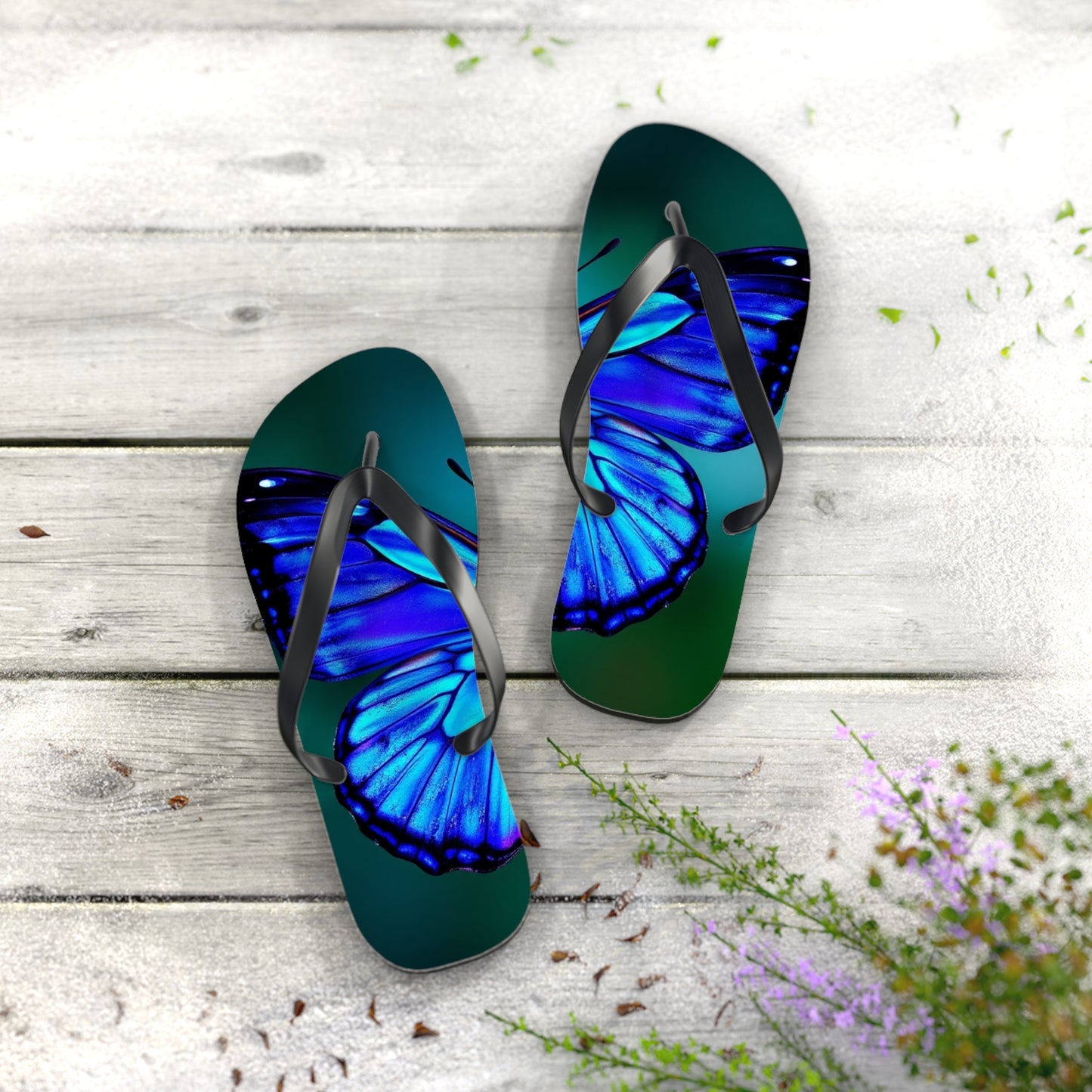 Mystical Butterfly #2 Flip Flops