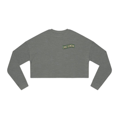 Retro Lake Geneva Women's Cropped Sweatshirt