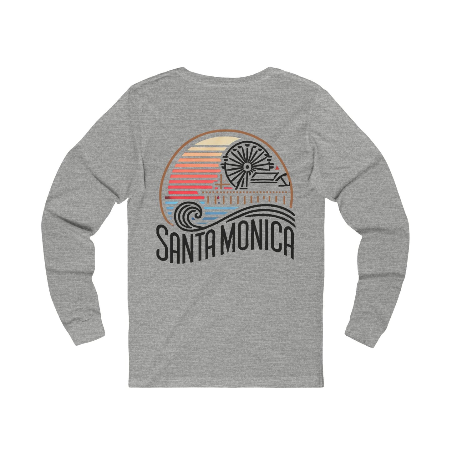 Vibrant Santa Monica Unisex Jersey Long Sleeve Tee