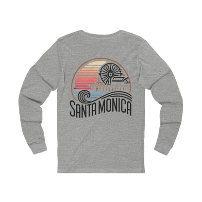 Vibrant Santa Monica Unisex Jersey Long Sleeve Tee