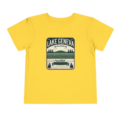 Vintage Lake Geneva Unisex Toddler Short Sleeve Tee