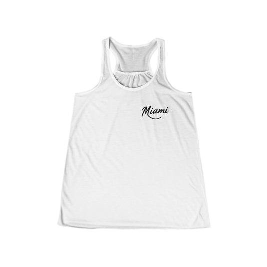 Retro Miami Women's Flowy Racerback Tank