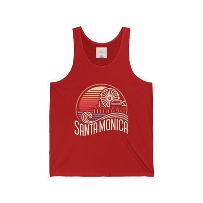 Vibrant Santa Monica Unisex Jersey Tank