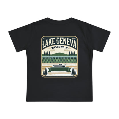 Vintage Lake Geneva Unisex Baby Short Sleeve T-Shirt