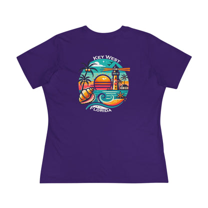 Vibrant Key West Women's Cotton Tee