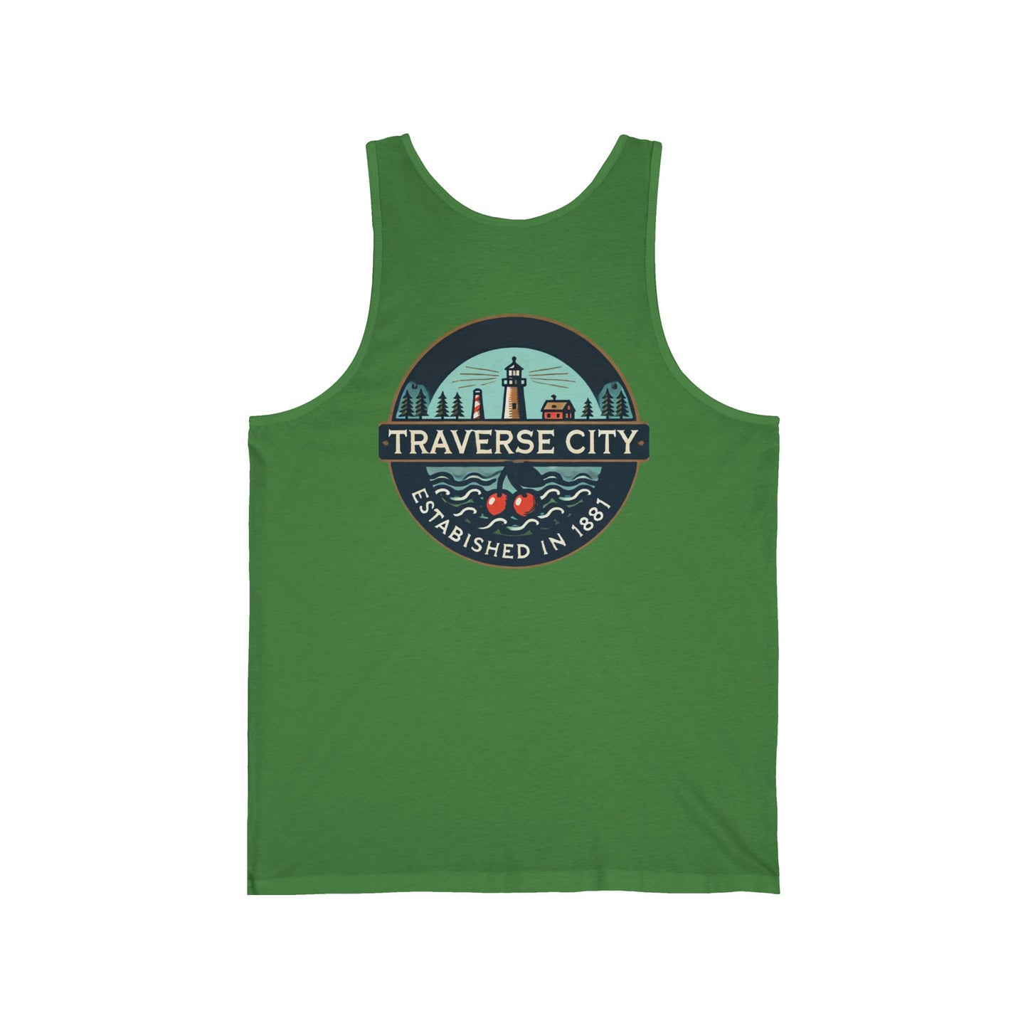 Vintage Traverse City Unisex Jersey Tank