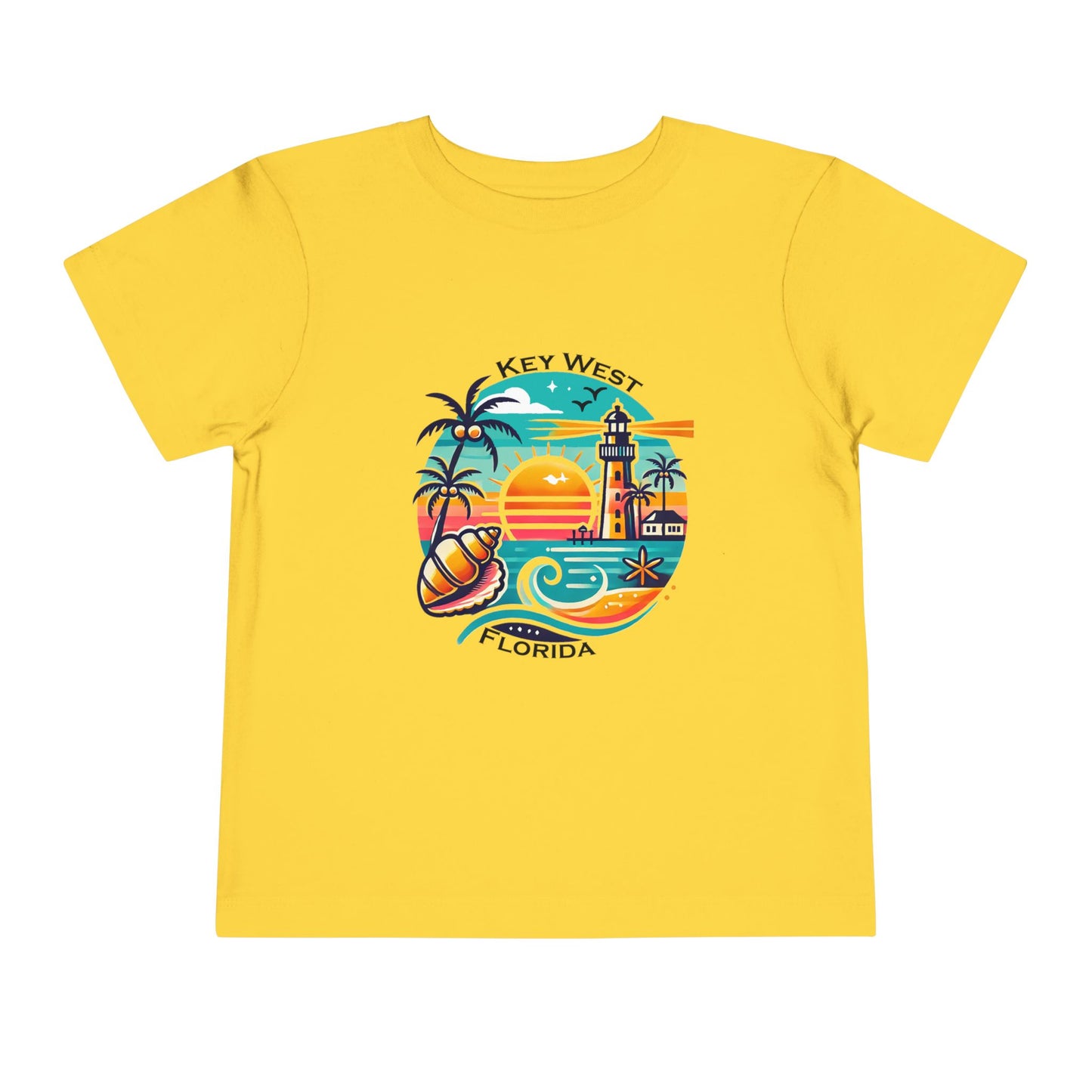 Vibrant Key West Toddler Short Sleeve Tee