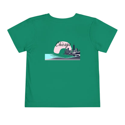 Elegant Chicago Skyline Unisex Toddler Short Sleeve Tee