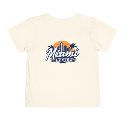 Retro Miami Unisex Toddler Short Sleeve Tee