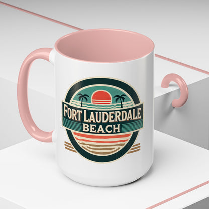 Vintage Fort Lauderdale Accent Coffee Mug