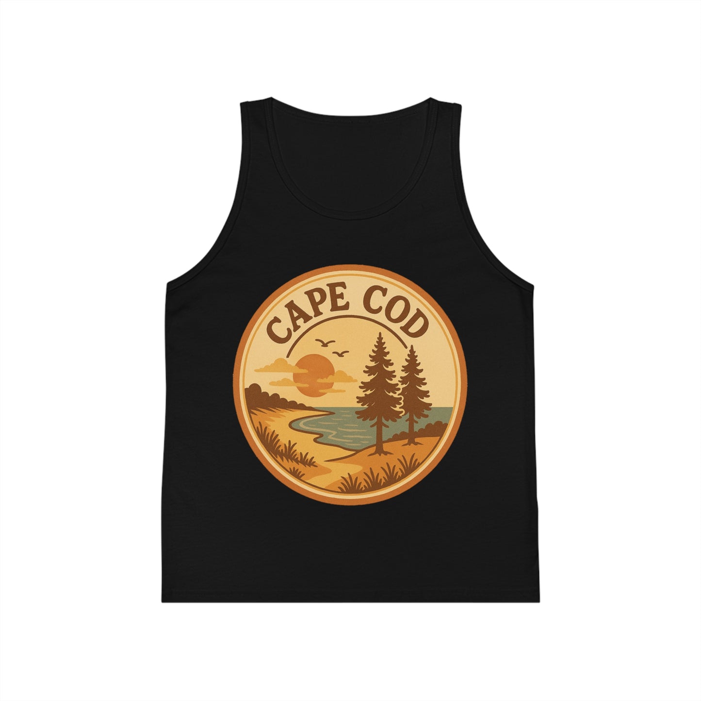 Rustic Cape Cod Unisex Kids Jersey Tank Top