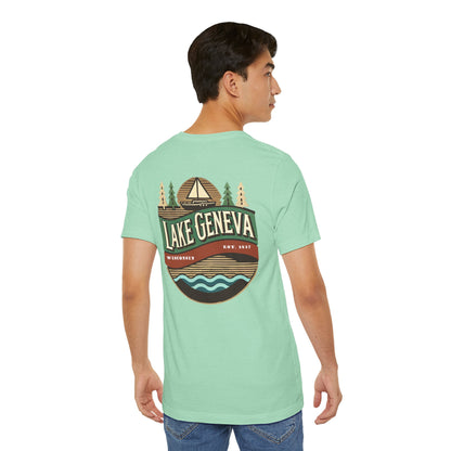 Retro Lake Geneva Unisex Jersey Short Sleeve Tee