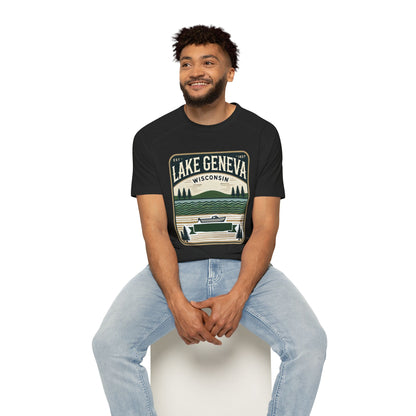 Vintage Lake Geneva Men's Raglan T-Shirt