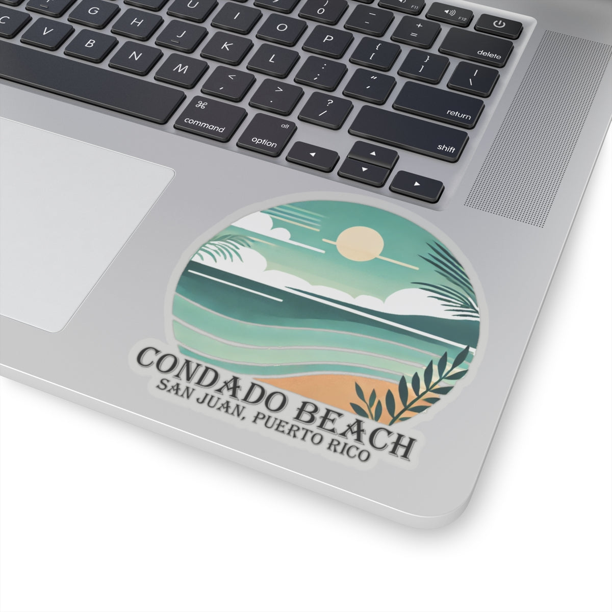 Coastal Vibes Condado Beach Kiss-Cut Sticker