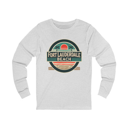 Vintage Fort Lauderdale Unisex Jersey Long Sleeve Tee