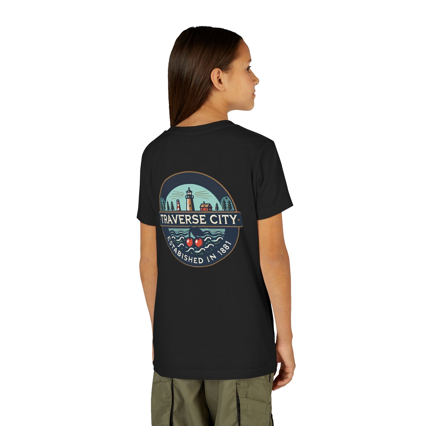 Vintage Traverse City Unisex Youth Short Sleeve Tee