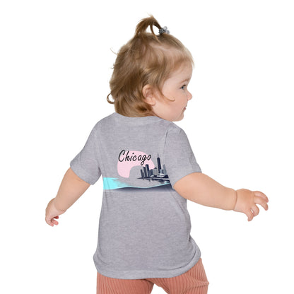 Elegant Chicago Skyline Unisex Baby Short Sleeve T-Shirt