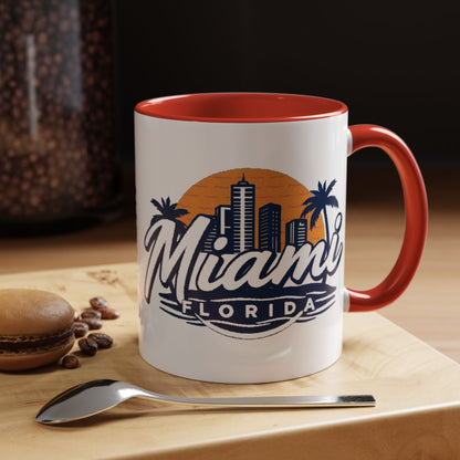 Retro Miami Accent Coffee Mug