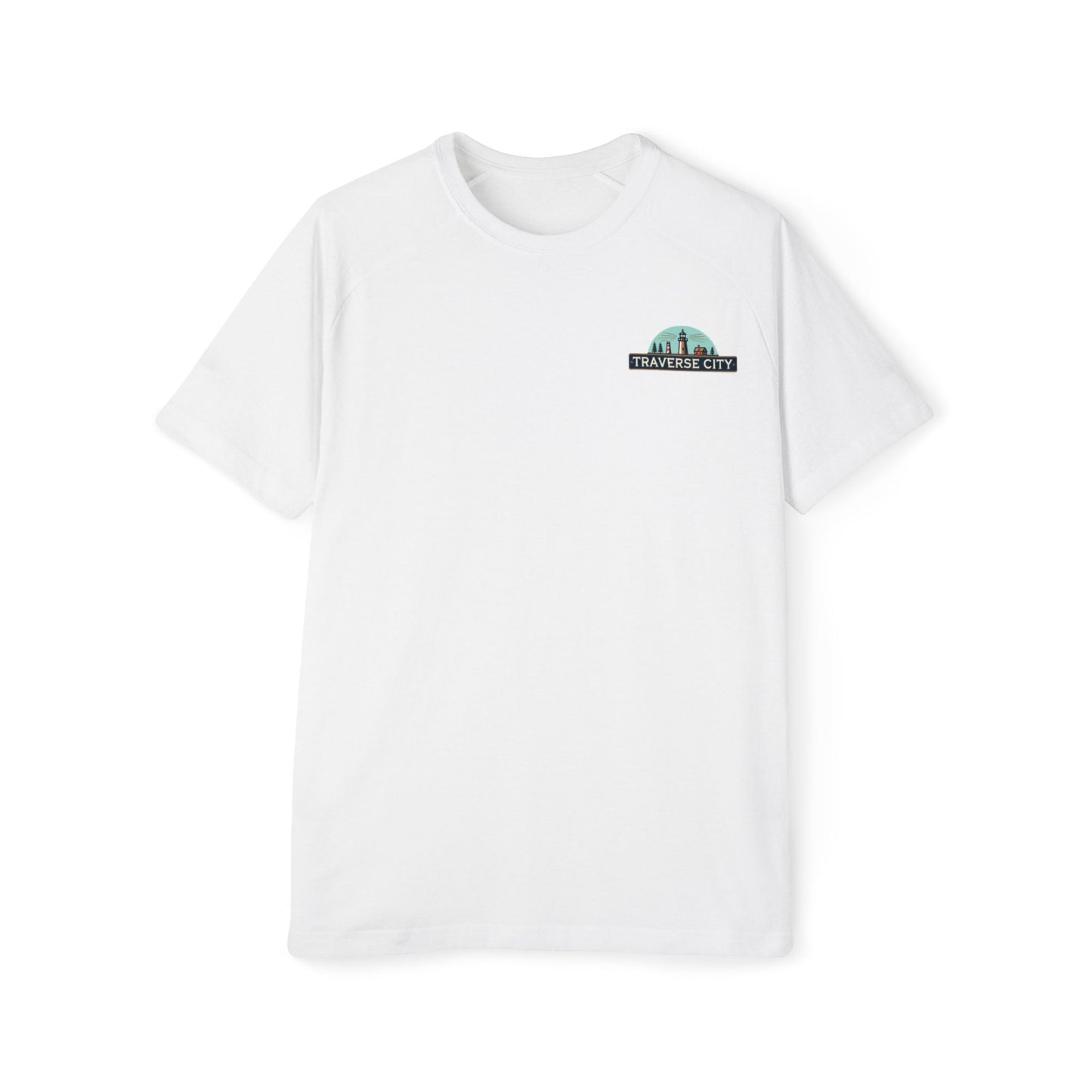 Vintage Traverse City Men's Raglan T-Shirt