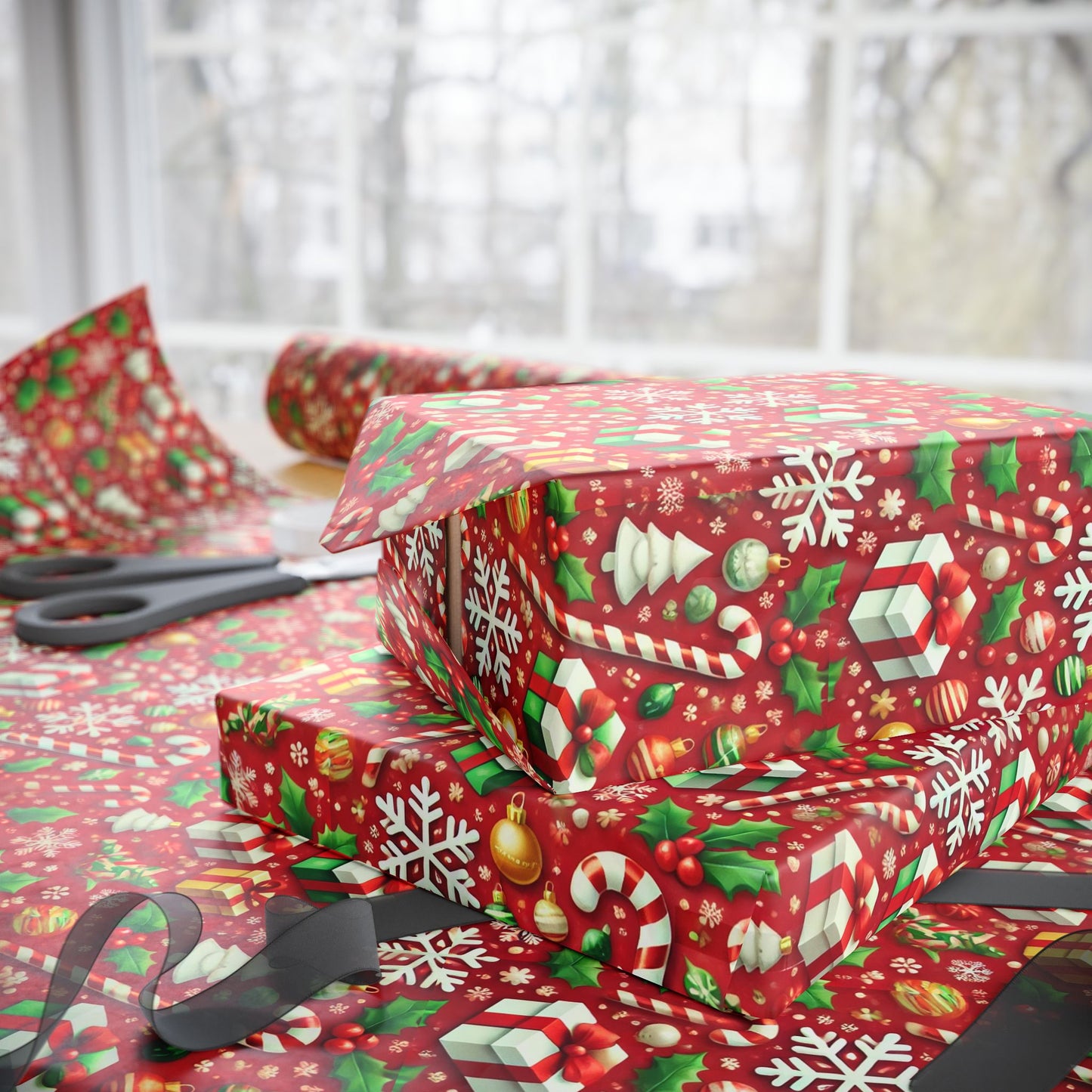 Candy Canes Christmas Wrapping Paper