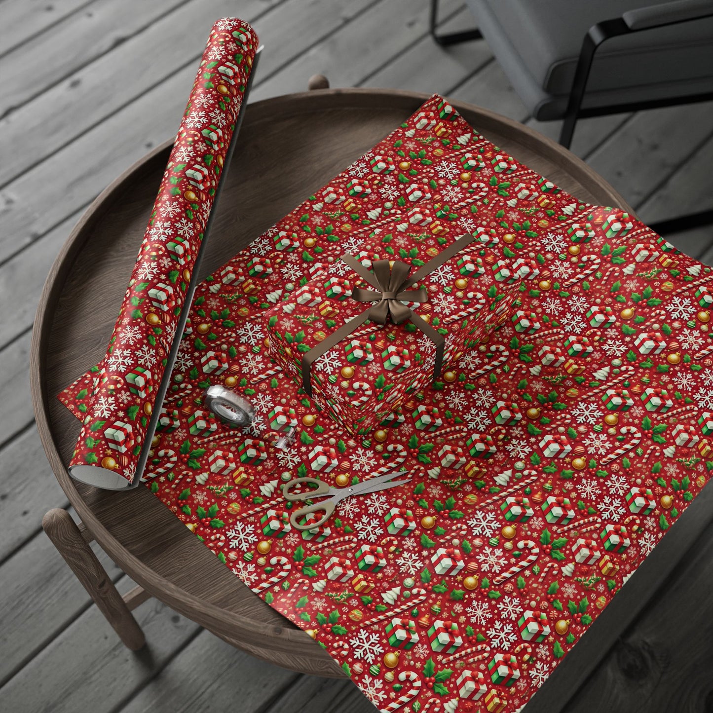 Candy Canes Christmas Wrapping Paper