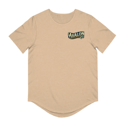 Elegant Avalon Men's Jersey Curved Hem Tee
