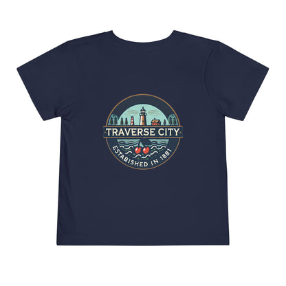 Vintage Traverse City Unisex Toddler Short Sleeve Tee