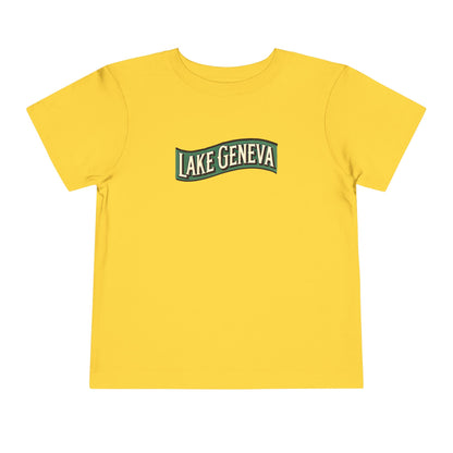 Retro Lake Geneva Unisex Toddler Short Sleeve Tee