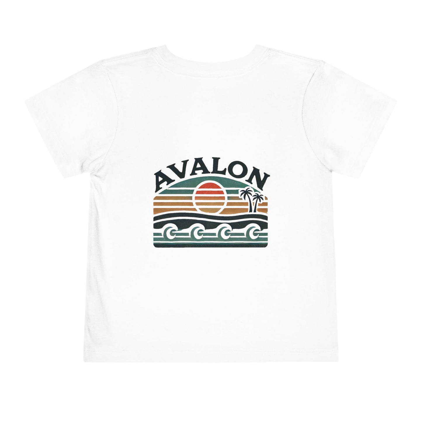Retro Avalon Sunset Unisex Toddler Short Sleeve Tee