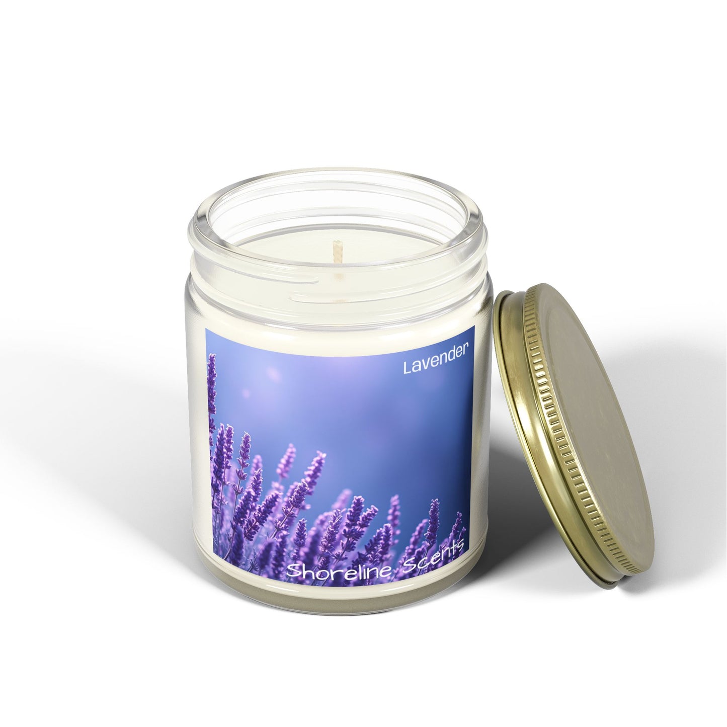 Lavender Scented Coconut Apricot Wax Candle