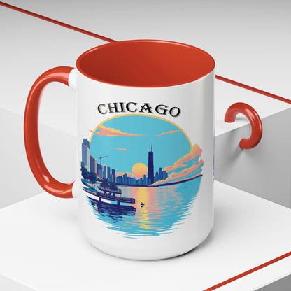 Retro Chicago Accent Coffee Mug