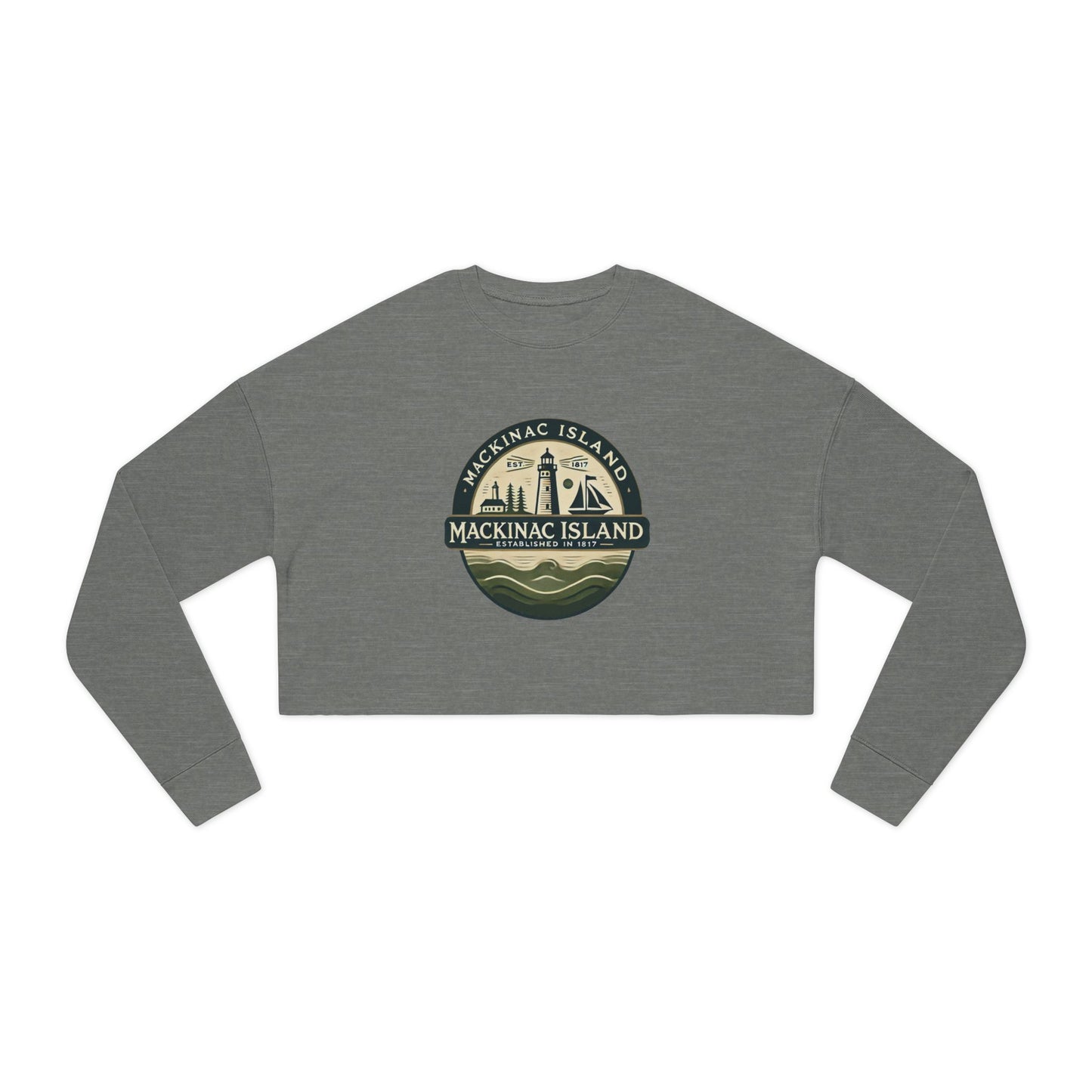 Vintage Mackinac Island Women's Cropped Sweatshirt