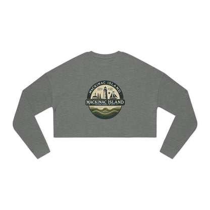 Vintage Mackinac Island Women's Cropped Sweatshirt