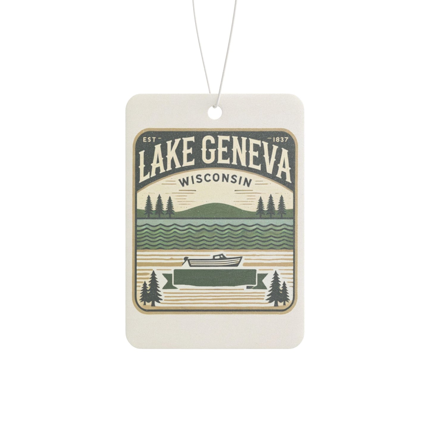 Vintage Lake Geneva Car Air Freshener